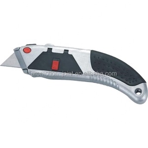 Có Thể Thu Vào Tay Cắt Công Cụ Kim Loại Hộp Cắt Kẽm Hợp Kim Nhiệm Vụ Nặng Nề Với Sk5 Lưỡi An Toàn Tiện Ích Dao Cắt - Product Image 2