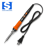 Kit de fer à souder 60W 200-450 ° Poignée de réglage de température en céramique à chauffage interne avec kit d'outils pour soudage de circuits imprimés