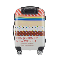 Valise de voyage à roulettes personnalisée, imprimée, durable et luxueuse, unisexe, en fer/aluminium, ensembles de bagages 20/24/28 pouces