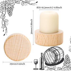Tapón en forma <span class=keywords><strong>de</strong></span> T Yukmin, <span class=keywords><strong>tapones</strong></span> <span class=keywords><strong>de</strong></span> madera, <span class=keywords><strong>tapones</strong></span> <span class=keywords><strong>de</strong></span> vino reutilizables, tapón <span class=keywords><strong>de</strong></span> sellado, botella <span class=keywords><strong>para</strong></span> <span class=keywords><strong>botellas</strong></span> <span class=keywords><strong>de</strong></span> cerveza, artesanía casera - Product Image 3