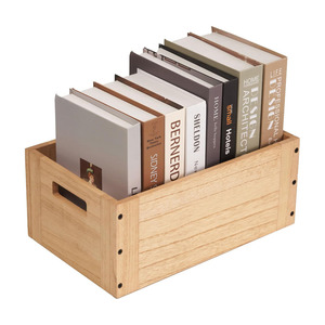 Panier de rangement en <span class=keywords><strong>bois</strong></span> <span class=keywords><strong>empilable</strong></span>, bacs organisateurs, livres, vêtements, jouets, rangement modulaire ouvert, boîte en <span class=keywords><strong>bois</strong></span> de bureau, cubique - Product Image 2