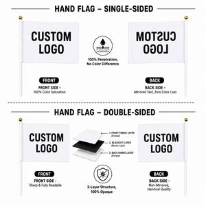 <span class=keywords><strong>Banderas</strong></span> de mano de <span class=keywords><strong>Polonia</strong></span>, decoración de bandera de mano, de poliéster, de palo, de la Copa Europea, venta al por mayor - Product Image 3