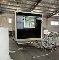 Remorque alimentaire ultra-légère de 4 m avec double essieu tandem et châssis en aluminium, chariot mobile compact pour les zones piétonnes urbaines