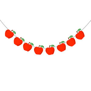 <span class=keywords><strong>2023</strong></span>ฤดูกาลโรงเรียนกลับสู่ฤดูกาลโรงเรียนของตกแต่งงานปาร์ตี้แอปเปิ้ลสีแดงดอกไม้สีต้อนรับกลับดึงธง - Product Image 6