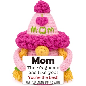 Regalos Lindos para el Día de <span class=keywords><strong>la</strong></span> Madre de Parte de Hija o Hijo, Gnomo de Ganchillo, Regalo de Cumpleaños para Mamá, <span class=keywords><strong>Te</strong></span> Quiero - Product Image 1