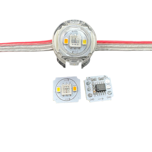 50 pixels DC12V ws2805 rgbic + CCT 5 màu sắc 2cm vòng địa chỉ LED MODULE 3pin rõ ràng dây - Product Image 4