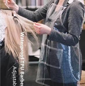 Grembiule personalizzato barbiere parrucchiere plastica TPU impermeabile parrucchiere grembiule salone di bellezza grembiule da barbiere - Product Image 2