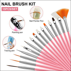 Set de Polvo Acrílico con Lámpara de Uñas UV LED y Monómero EMA de Larga Duración Pincel para Uñas Purpurina Polvo Acrílico Sets de Uñas Acrílicas Económicos - Product Image 3