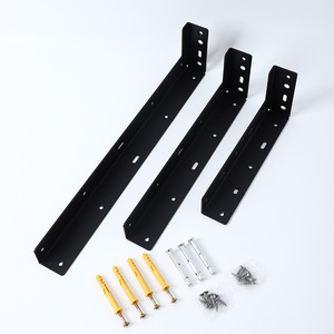 <b>Shelves</b> Brackets Heavy Duty Steel Cast Iron Support Hidden Wall Mount Metal Folding Floating <b>Shelf</b> Brackets for <b>Shelves</b> - Product Image 4