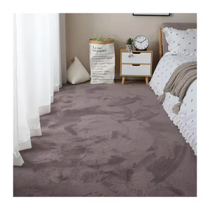 软垫聚酯仿羊绒非常柔软宠物友好型纯色OEM ODM酒店地毯墙到墙 - Product Image 4