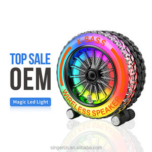 Cheerdots ซับวูฟเฟอร์แบบพกพา20W BT พร้อมไฟ RGB IPX6กันน้ำสำหรับกีฬากลางแจ้งเข้ากันได้กับคอมพิวเตอร์โทรศัพท์มือถือ - Product Image 3