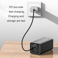 Batterie externe pour ordinateur portable 65W PD 20000mAh Li-Polymère Métal & ABS Charge rapide Affichage LED Double USB Micro USB (Portable)