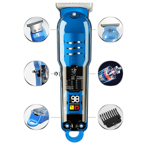 Tondeuse à Barbe Électrique Sans Fil pour Homme avec Sabot Réglable, Kit de Tondeuse à Cheveux Transparente en Acier Inoxydable pour Usage Domestique - Product Image 4