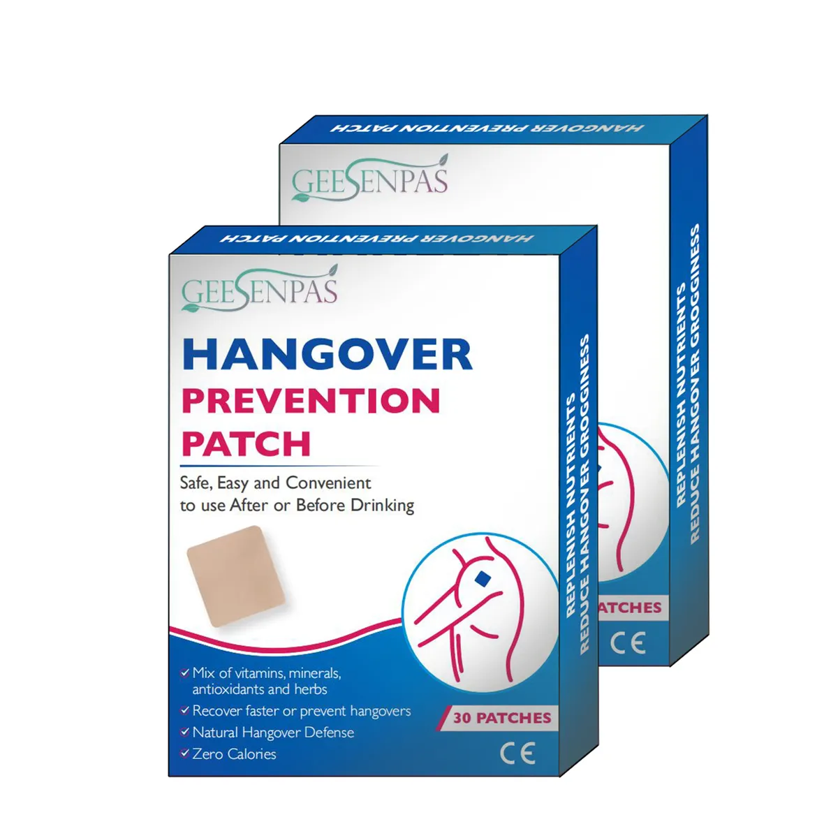 New Product Vitamins Complex Anti Drunken Hangover Patch