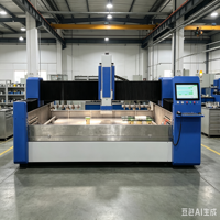Centro de Mecanizado CNC para Vidrio y Piedra, Máquina de Corte por Chorro de Agua Abrasivo para Granito, Mármol y Acero Inoxidable, 4000x2000mm