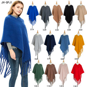Inverno 2019 Pashmina All'ingrosso Nuova Moda <span class=keywords><strong>Donna</strong></span> Coperta di <span class=keywords><strong>Cashmere</strong></span> Calda Spessa Scialle <span class=keywords><strong>e</strong></span> Poncho a Maglia - Product Image 1