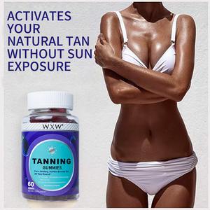 Gomitas Bronceadoras Wxw Stock, Gomitas Naturales con Beta-Caroteno y Minerales para un Bronceado Saludable, Productos de Belleza para Mejorar el Bronceado - Product Image 3