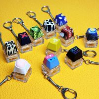 Clé mécanique lumineuse LED en gros de l'usine Vk, porte-clés, fidget clicker, porte-clés de clavier