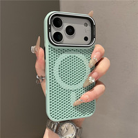 Coque de téléphone portable de luxe de haute qualité, antichoc et dissipant la chaleur, pour iPhone 18 Pro, étui magnétique en PC avec support d'appareil photo