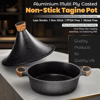 Pot marocain en tajine antiadhésif en aluminium épais coulé sélectionné pour la cuisson