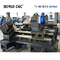 Torno CNC de Cama Inclinada de Alta Velocidad BR570DSY con Doble Husillo, Torreta Motorizada y Eje Y para Mecanizado de Árboles de Levas Excéntricos