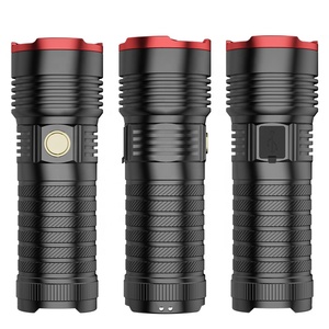 Hợp kim nhôm dài bắn khả năng dẫn ngọn đuốc ánh sáng đêm câu cá nhà Cắm Trại Ngoài Trời Đèn pin chiến thuật với USB sạc - Product Image 2