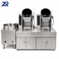 Nouvelle marmite intelligente multifonction électrique automatique rotative pour riz frit et nouilles, robot de cuisson intelligent avec rouleau de cuisson