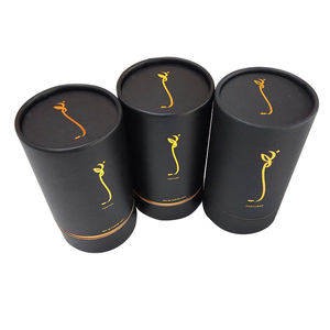 Cilindro de papel kraft reciclable de alta calidad, material de espuma EVA, impresión en lámina dorada para empaque de tubos de perfume. - Product Image 6