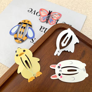 Nette Karikatur Tier Metall Haarnadeln Mode Mädchen Seite Clip Haarschmuck für Kinder Baby BB Pony mit PC-Material - Product Image 2