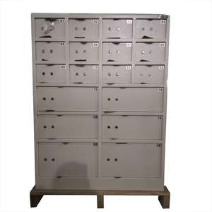 <span class=keywords><strong>Caja</strong></span> <span class=keywords><strong>fuerte</strong></span> de acero inoxidable de 18 puertas, casillero para banco y vestíbulo de hotel, precio al por mayor - Product Image 2
