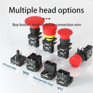 Interruptor de Botón de Parada de Emergencia de la Marca HBAN, Venta Directa de Fábrica, Botón Rojo Impermeable de 22 mm, IP65, Autobloqueante, Interruptor de Seguridad para Elevador - Product Image 3