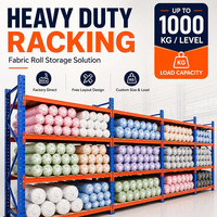 Système de rayonnage sélectif à grande capacité de 1000 kg par niveau pour le stockage de rouleaux de tissu dans les entrepôts textiles