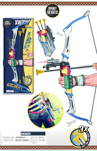 <span class=keywords><strong>Arc</strong></span> et flèches jouet pour enfants, ensemble <span class=keywords><strong>de</strong></span> tir à l'<span class=keywords><strong>arc</strong></span> d'extérieur <span class=keywords><strong>pliable</strong></span> avec 3 flèches à ventouses, idéal pour la <span class=keywords><strong>chasse</strong></span>, les jeux et les sports - Product Image 2