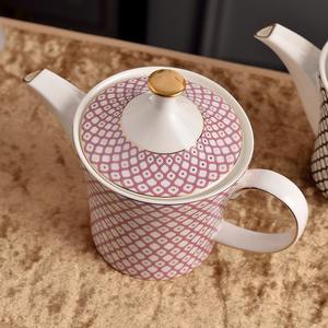 Ensemble de tasses à café en céramique au design original, porcelaine vintage, ensemble de café en céramique de luxe pour l'après-midi - Product Image 6