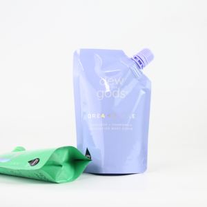 Sac d'emballage en plastique souple et rechargeable de haute qualité, anti-odeur, pour crème corporelle, gommage et nettoyant, avec bec verseur flexible - Product Image 6