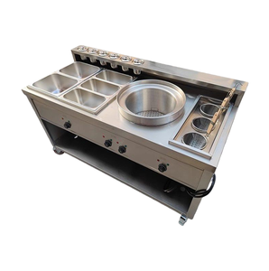 Cuisinière à <span class=keywords><strong>gaz</strong></span> mobile commerciale à haut rendement de 1.8m Snack Bar Cart Snack Food Stall Design personnalisé avec un prix abordable - Product Image 1