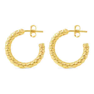 925 Sterling <b>Silver</b> Snake Textured Hoop <b>Earrings</b> Unique <b>Huggie</b> Design Rhodium Gold Plating Classic Style Gift for Weddings - Product Image 2