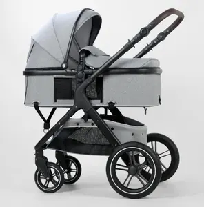 यात्रा प्रणाली उच्च देखने बेबी घुमक्कड़ शिशु नवजात शिशुओं के लिए सीट के साथ 1 में 3 उच्च परिदृश्य बच्चों की गाड़ी