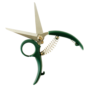 Tijeras de podar de jardín florales Tijeras de recorte de 6 pulgadas Mango de plástico SK5 Hoja de acero de alto carbono Agarre antideslizante cromado - Product Image 2