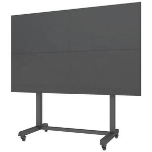 Soporte para pantalla de 2x2 ruedas de aluminio, carrito de TV móvil para pantallas de 32-65 pulgadas - Product Image 6