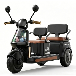 Auto Giocattolo a Tre Ruote in Plastica ABS <span class=keywords><strong>con</strong></span> Batteria, Sedile Comodo per 2-3 Persone, per Bambini da 2 a 4 Anni - Product Image 2