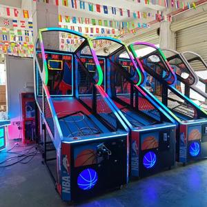 Machine de tir de basket-ball d'intérieur pour enfants Dazzling Cool jeu de divertissement à pièces d'arcade le plus populaire <span class=keywords><strong>1</strong></span> an Board - Product Image 6