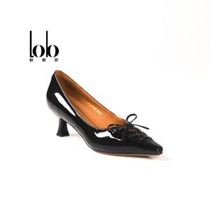 รองเท้าแฟชั่นผู้หญิงสำหรับฤดูใบไม้ผลิปี 2026 ดีไซน์ทรงเข้ารูป ประดับโบว์ ปากรองเท้าตื้น สวมแบบสลิปออน ส้นเข็มสูง 5 ซม. - Product Image 2