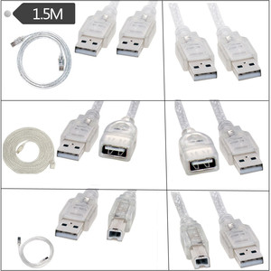 <b>Usb</b> <b>Cable</b> 1.5M <b>Usb</b> 2.0 Connector Printer <b>Extension</b> Shielded Pure Copper PVC Jacket Standard Type - Product Image 1