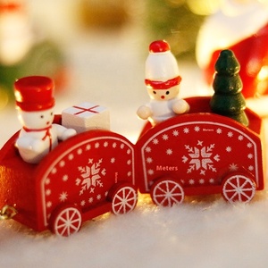New Wooden <b>Train</b> Christmas Decorations Festive Desktop Ornaments for Kids Holiday Gifts - Product Image 5