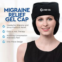 Chapeau réutilisable et soulagement de la Migraine, Gel glacé chaud et froid, soulagement des maux de tête et de la Migraine
