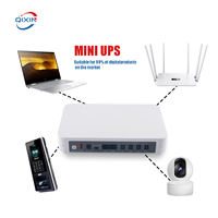 Mini UPS 5000mAh*4 20000mAh Baterai Lithium Fase Tunggal POE DC 9V 12V 15V 24V 5V USB 24W