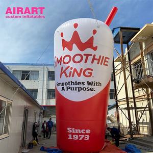 Bouteilles <span class=keywords><strong>de</strong></span> jus et <span class=keywords><strong>de</strong></span> thé gonflables publicitaires, tasses à café gonflables géantes avec pailles - Product Image 2