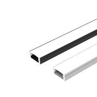 Bandes d'éclairage à extrusion diffuse anodisée KC 1M 2M 3M Profilé LED Canal en aluminium