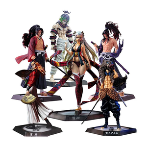 Demon Slayer Kimets No Yaiba Agatsuma Zenitsu Kamado Nezuko y Kamado Tanjirou Anime figura de acción juguete de dibujos animados figuras de Pvc - Product Image 1